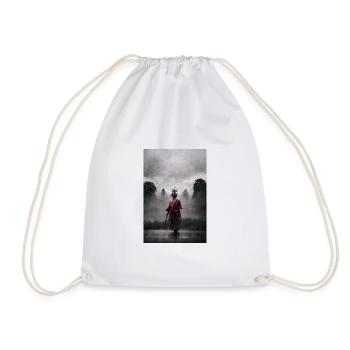 Samurai in the fog - Drawstring Bag - white - Front
