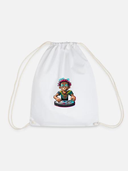IMG 1622 - Drawstring Bag - white