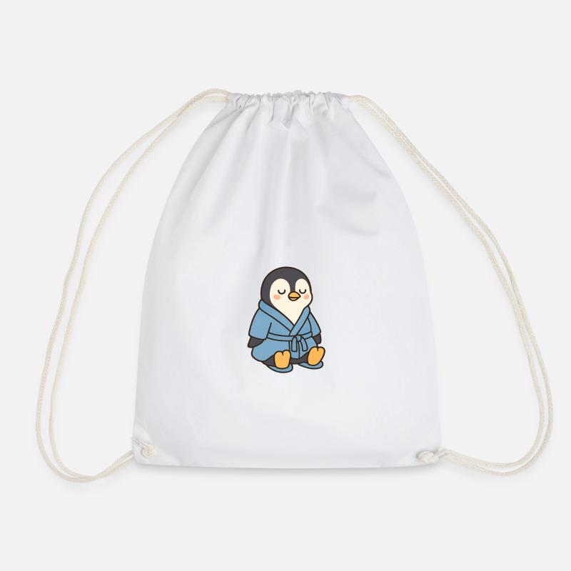 Pingouin en peignoir - Sac de sport léger - blanc