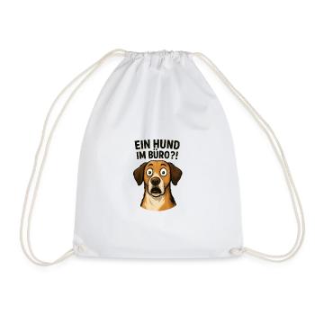 Un chien au bureau ?! – Drôle pour le bureau - Sac de sport léger - blanc - Devant