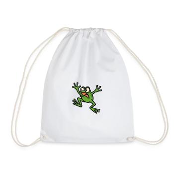 Panik-Frosch - Turnbeutel - Weiß - Vorne
