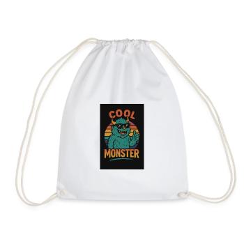 Monstre cool - Sac de sport léger - blanc - Devant