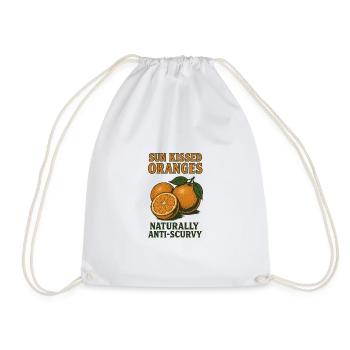 Orange Summer Fruit Citrus Paradise - Drawstring Bag - white - Front