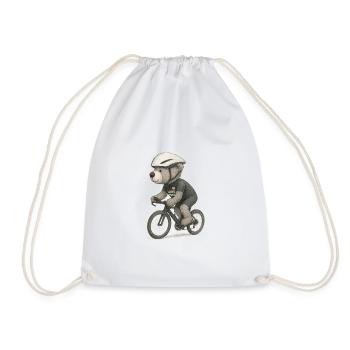 Lord Petzi Zeitfahrrad - Turnbeutel - Weiß - Vorne