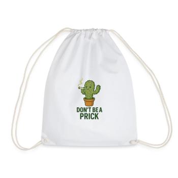 Cactus avec cigare – Diction - Sac de sport léger - blanc - Devant