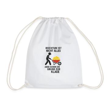 La richesse n’est pas une seule raison de plainte - Sac de sport léger - blanc - Devant