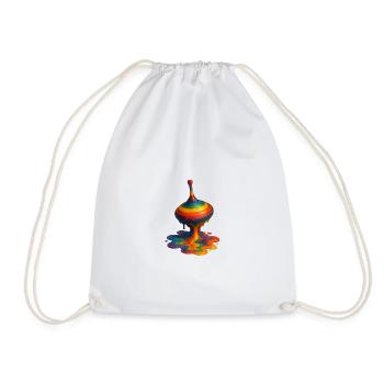 Melting Gyro - Drawstring Bag - white - Front