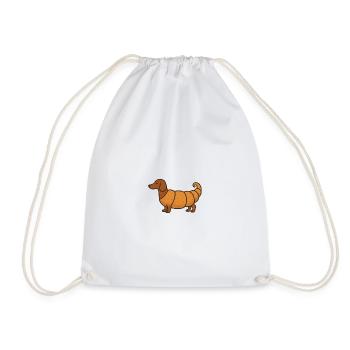 Mashup de croissant teckel - Sac de sport léger - blanc - Devant