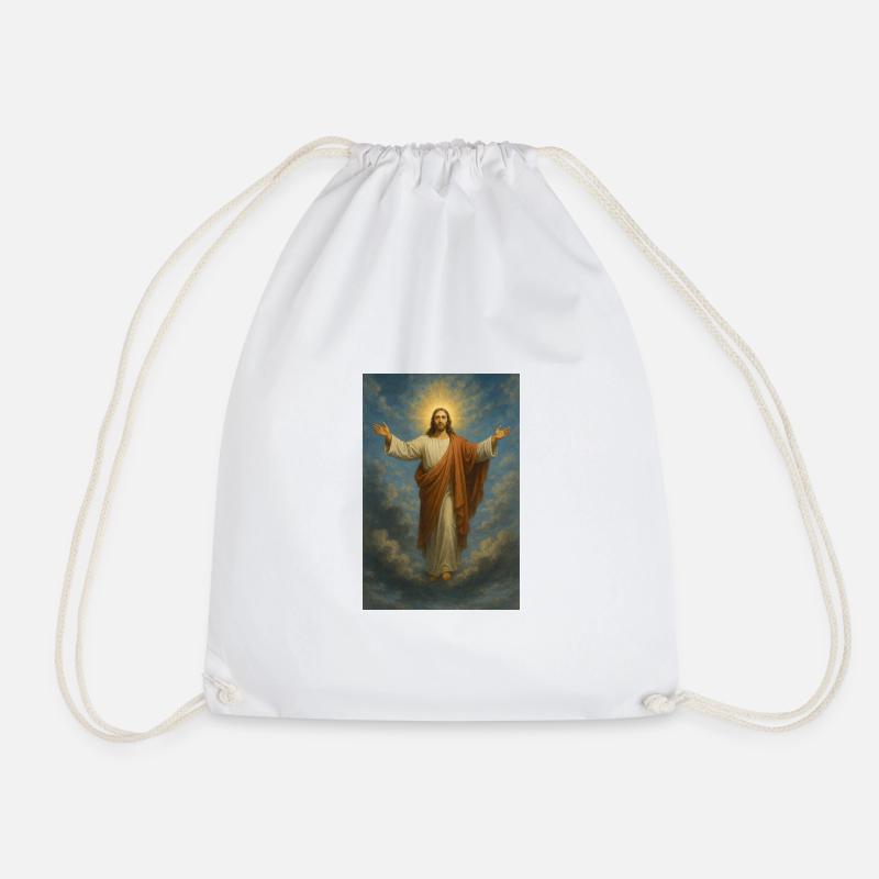 Jesus der Erlöser - Turnbeutel - Weiß