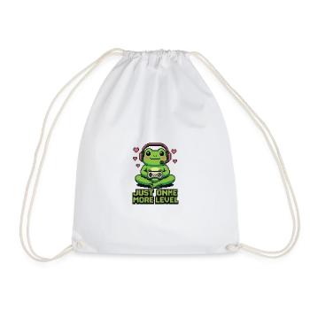 Pixel Frog : Juste un niveau de plus - Sac de sport léger - blanc - Devant