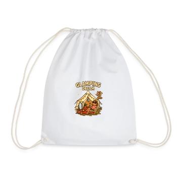 Glamping Dream Festival Queen Diva Style Women - Drawstring Bag - white - Front