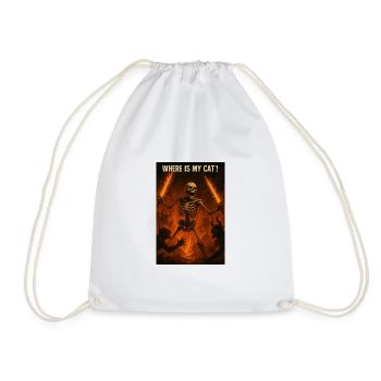 Où est mon chat ! - Sac de sport léger - blanc - Devant
