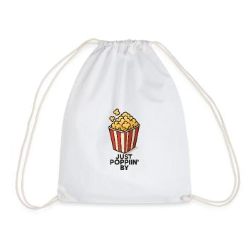 Just Poppin ́by Motivational Design - Drawstring Bag - white - Front