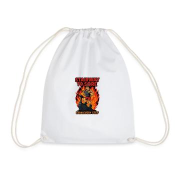 Workout Stairway to Sore - Drawstring Bag - white - Front