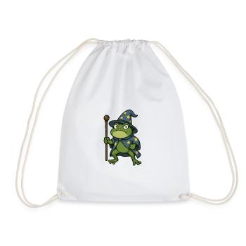 Mage grenouille magique - Sac de sport léger - blanc - Devant