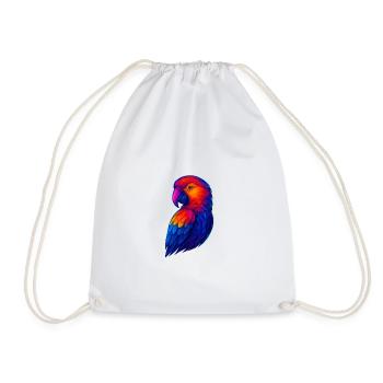Illustration de perroquet arc-en-ciel vif - Sac de sport léger - blanc - Devant