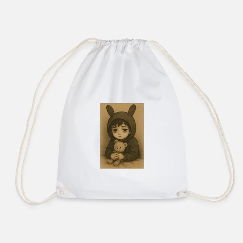 "Riku" - Drawstring Bag - white