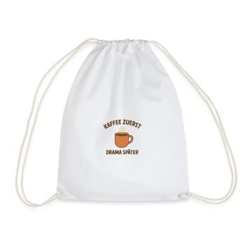 Le café d’abord, le drame ensuite - Sac de sport léger - blanc - Devant