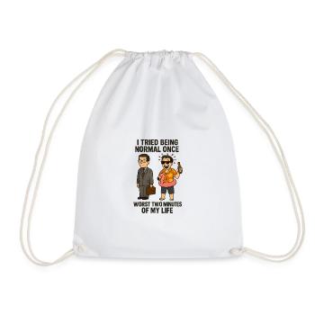 Humorous Office and Holiday Design - Drawstring Bag - white - Front