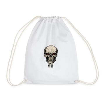 Zombie Skull Albtraum - Turnbeutel - Weiß - Vorne