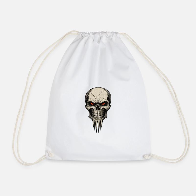 Zombie Skull Albtraum - Turnbeutel - Weiß