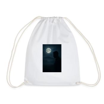 Silhouette nocturne sous la lune - Sac de sport léger - blanc - Devant