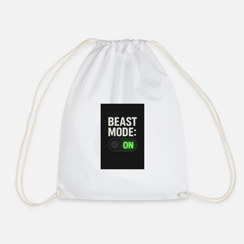 Beast Mod einschalten Schalter Design - Turnbeutel - Weiß