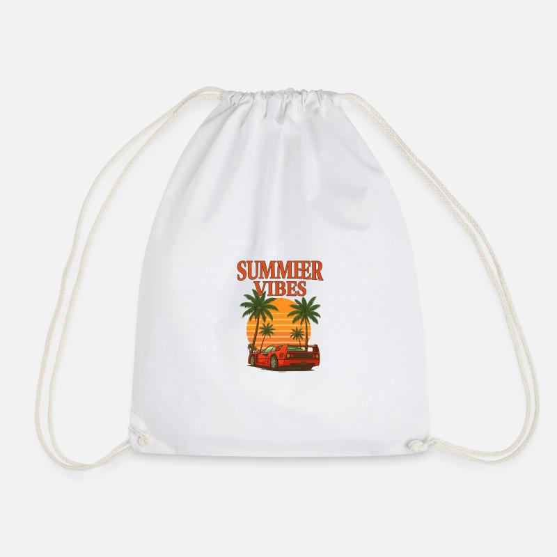 Summer Vibes - Dream Car  - Turnbeutel - Weiß