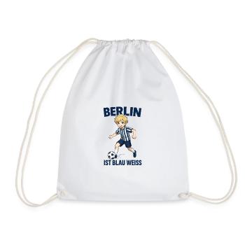 Berlin Football Fan Design - Drawstring Bag - white - Front