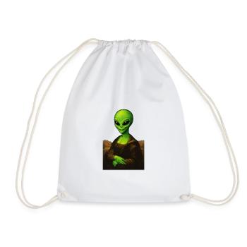 Alionde - Portrait of ET with Renaissance style - Drawstring Bag - white - Front
