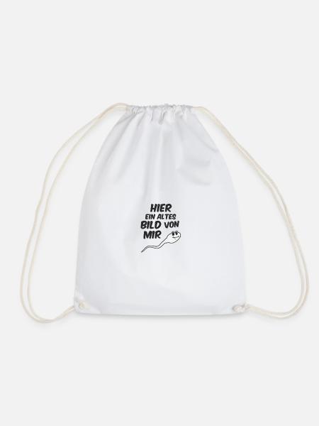 Humorous ghost design with saying - Drawstring Bag - white