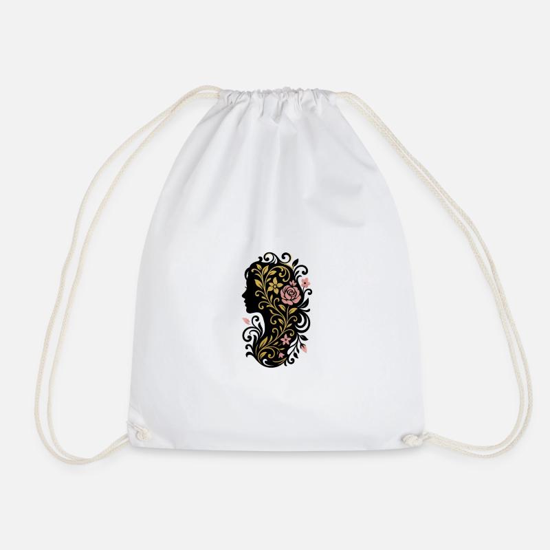 Avi Collection – Golden Rose Emblem - Turnbeutel - Weiß