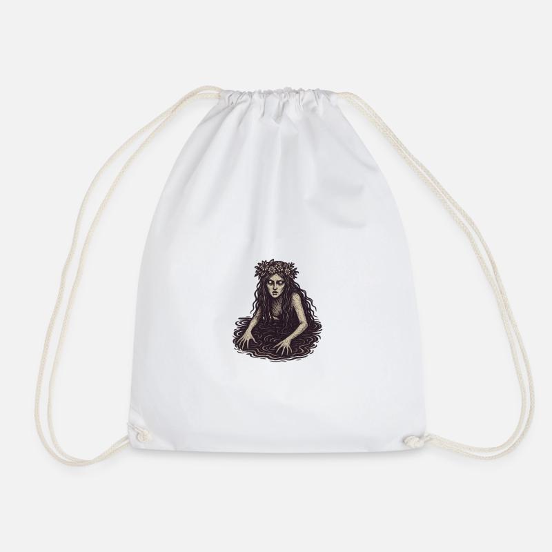 Illustration de nymphe d’eau mystique - Sac de sport léger - blanc