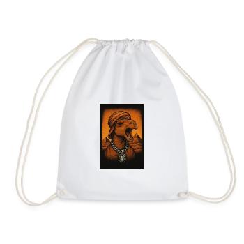 Camel Hybrid mit Turban und Strähnen - Turnbeutel - Weiß - Vorne
