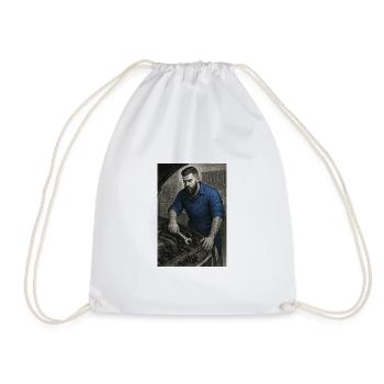 Artisan industriel avec clé - Sac de sport léger - blanc - Devant