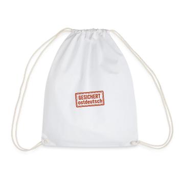 Secured East German - Drawstring Bag - white - Front