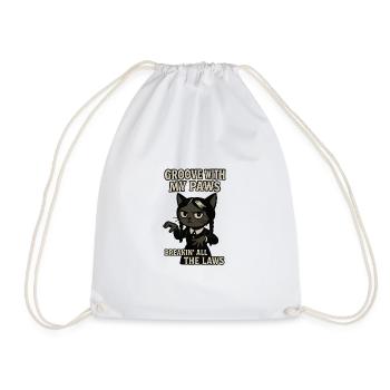 Cat-like legal revolution - Drawstring Bag - white - Front