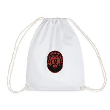 Albanie chemise drapeau aigle vacances balkanique cadeau - Sac de sport léger - blanc - Devant