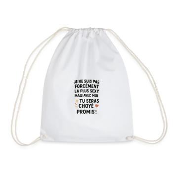 Citation d'amour humoristique pour célibataire - Sac de sport léger - blanc - Devant