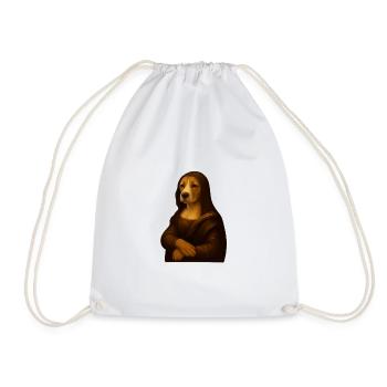 Portrait de chien dans le style de la Renaissance - Sac de sport léger - blanc - Devant