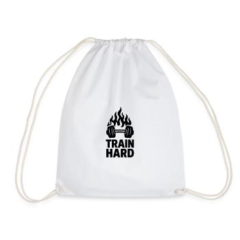 Une motivation d’entraînement ardente - Sac de sport léger - blanc - Devant