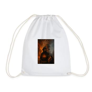 It is not the flame that burns them, but someone else's need - Drawstring Bag - white - Front