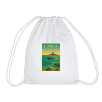 THE GOLDEN ISLAND - Drawstring Bag - white - Front