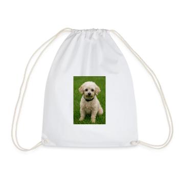 Bolonka meadow - Drawstring Bag - white - Front