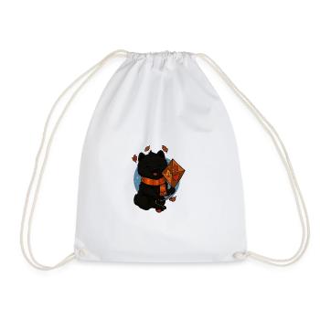 Petit chien d’automne avec dragon - Sac de sport léger - blanc - Devant