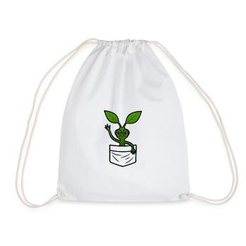 Bowtruckle Nerd - Drawstring Bag - white - Front