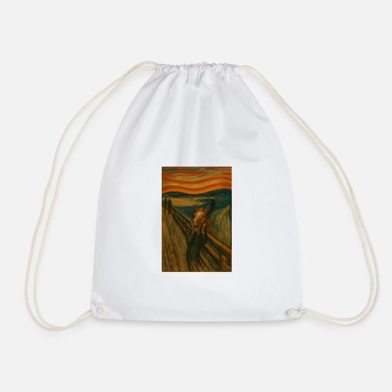 Cheval dans le pont de style Scream - Sac de sport léger - blanc