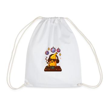 Banane DJ fume Banane 🍌 - Sac de sport léger - blanc - Devant