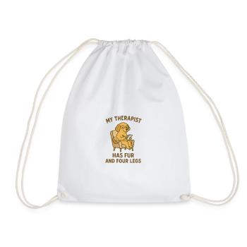 T-shirt drôle d’amoureux des chiens | Cadeau d’humour mignon pour animaux de compagnie - Sac de sport léger - blanc - Devant