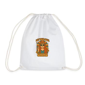 Let Your Soul Shine - Drawstring Bag - white - Front